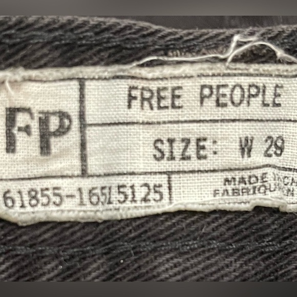 Free People Button Fly Sharkbite Raw Hem Shorts - Picture 4 of 4